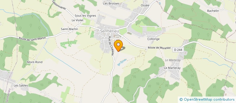 localisation de l'entreprise MONSIEUR NATHAN BOUDEBZA à SERMERIEU