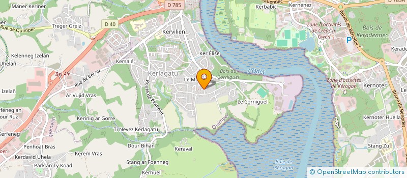 localisation de l'entreprise MONSIEUR NATHAN BOULCH  QUIMPER