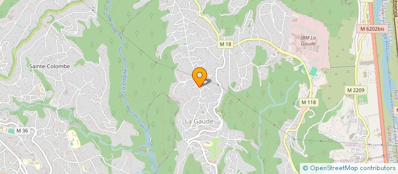 localisation de l'entreprise MONSIEUR NATHAN BOURIEZ  LA GAUDE