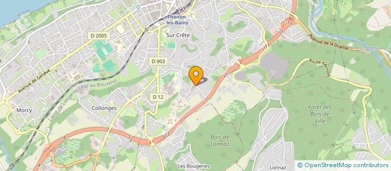 localisation de l'entreprise MONSIEUR NATHAN BOUVIER à THONON-LES-BAINS