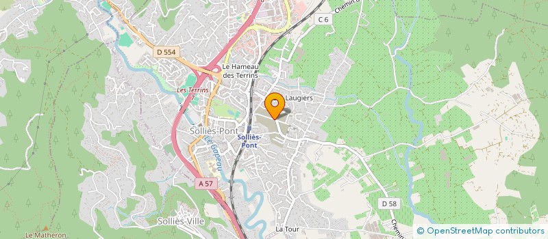 localisation de l'entreprise MONSIEUR NATHAN BOUYSSOU  SOLLIES-PONT