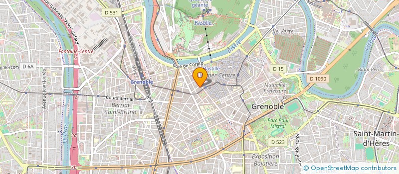 localisation de l'entreprise MONSIEUR NATHAN BRUYERE à GRENOBLE