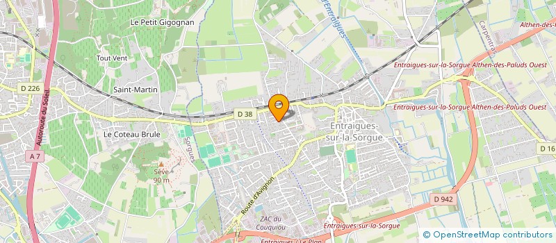 localisation de l'entreprise MONSIEUR NATHAN BURLE  ENTRAIGUES-SUR-LA-SORGUE