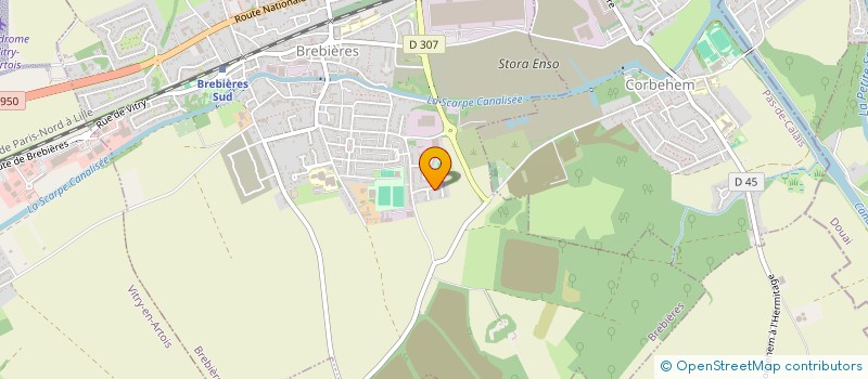 localisation de l'entreprise MONSIEUR NATHAN CARPENTIER  BREBIERES