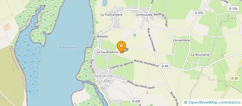 localisation de l'entreprise MONSIEUR NATHAN COMBRUN  REGNEVILLE-SUR-MER