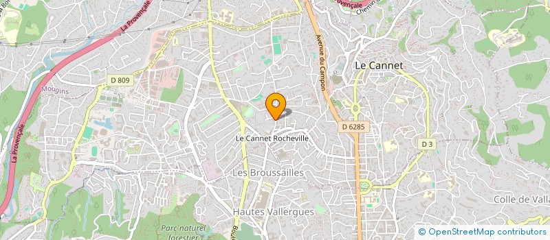 localisation de l'entreprise MONSIEUR NATHAN COUDERC-GUEROULT  LE CANNET