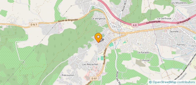 localisation de l'entreprise MONSIEUR NATHAN DARNET  LE LUC