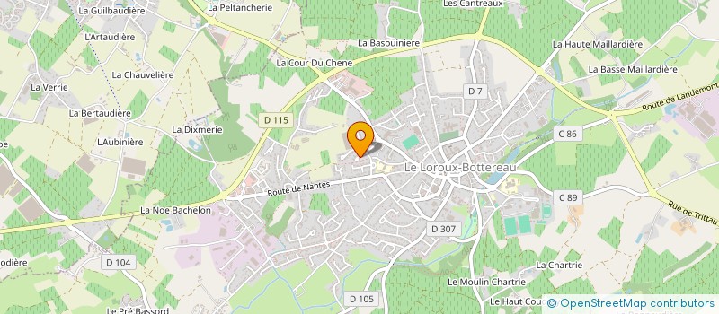 localisation de l'entreprise MONSIEUR NATHAN DELAUNAY à LE LOROUX-BOTTEREAU