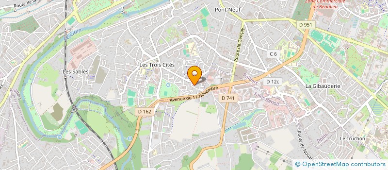 localisation de l'entreprise MONSIEUR NATHAN DELISLE  POITIERS