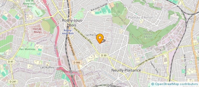 localisation de l'entreprise MONSIEUR NATHAN DORLEUS à ROSNY-SOUS-BOIS