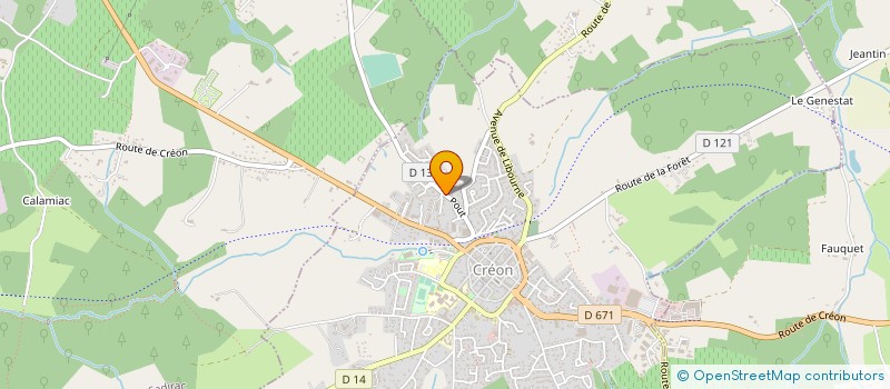 localisation de l'entreprise MONSIEUR NATHAN DUHAMEL  CREON