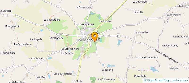 localisation de l'entreprise MONSIEUR NATHAN FAUVEAU  CHAMPGENETEUX