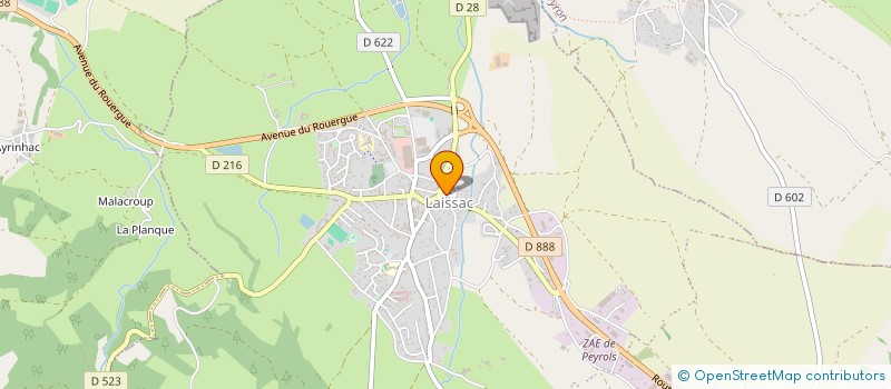 localisation de l'entreprise MONSIEUR NATHAN FOLSCHWEILLER  LAISSAC-SEVERAC L'EGLISE