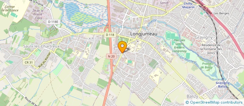 localisation de l'entreprise MONSIEUR NATHAN FRANCOIS  LONGJUMEAU