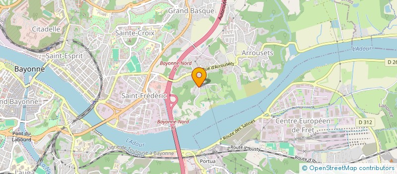 localisation de l'entreprise MONSIEUR NATHAN FRANCOIS  BAYONNE