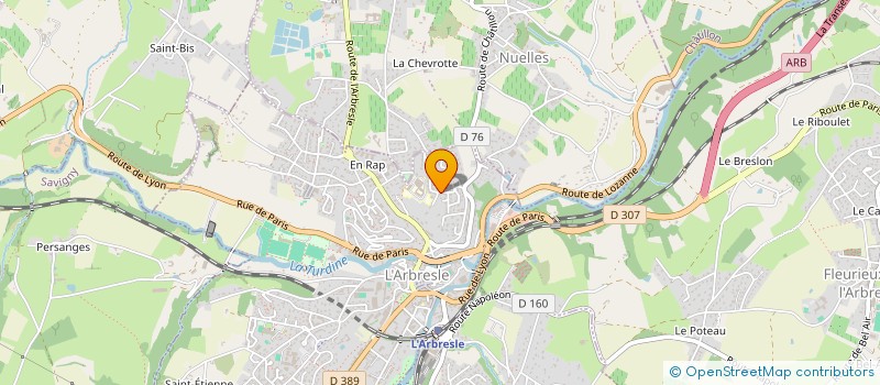 localisation de l'entreprise MONSIEUR NATHAN FRUME  L'ARBRESLE