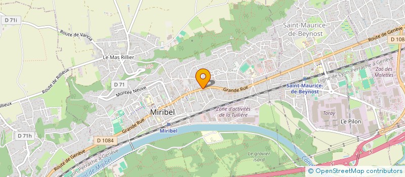 localisation de l'entreprise MONSIEUR NATHAN GARCIA  MIRIBEL