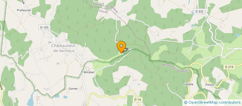 localisation de l'entreprise MONSIEUR NATHAN GASTINE  VERNOUX-EN-VIVARAIS