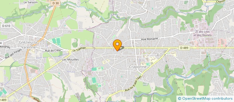 localisation de l'entreprise MONSIEUR NATHAN GIROUD  CRAPONNE