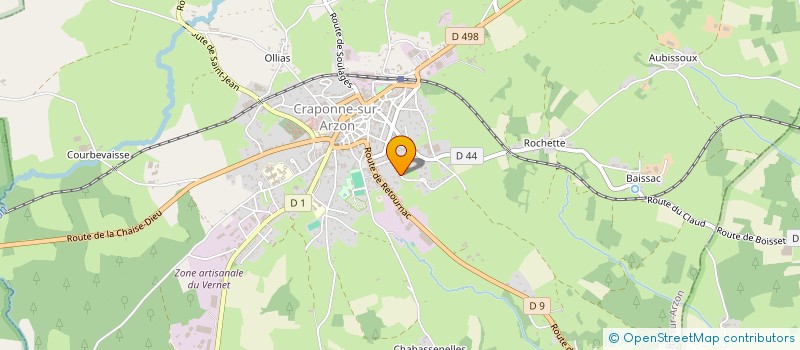 localisation de l'entreprise MONSIEUR NATHAN GUILLAUMIN  CRAPONNE-SUR-ARZON