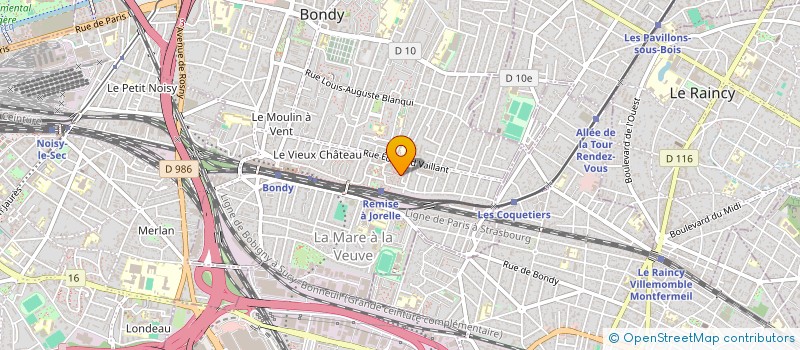 localisation de l'entreprise MONSIEUR NATHAN HAZIZA  BONDY