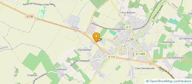 localisation de l'entreprise MONSIEUR NATHAN HERVOUET  COZES