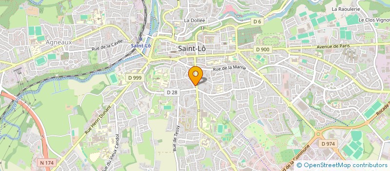 localisation de l'entreprise MONSIEUR NATHAN HUEBER  SAINT-LO