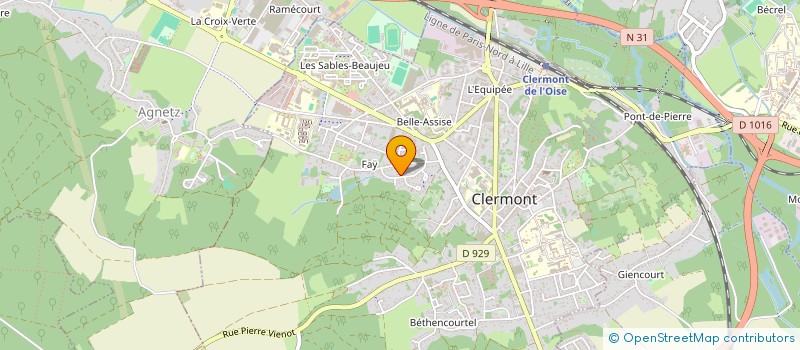 localisation de l'entreprise MONSIEUR NATHAN JOLY  CLERMONT