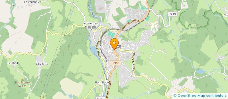 localisation de l'entreprise MONSIEUR NATHAN JOUVIN à FELLETIN