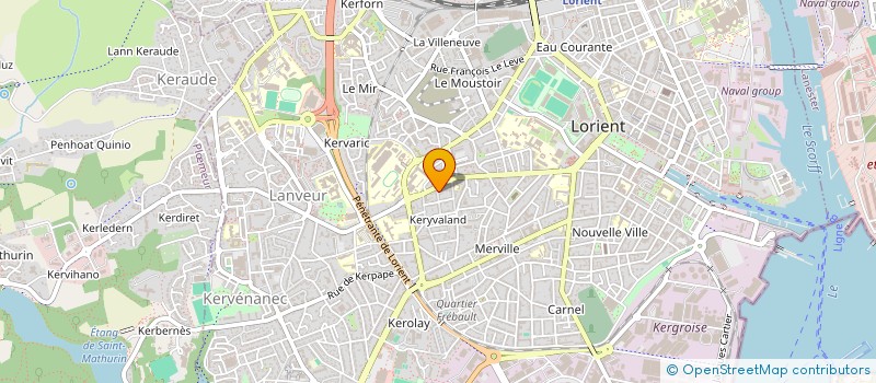 localisation de l'entreprise MONSIEUR NATHAN KERYFEN  LORIENT