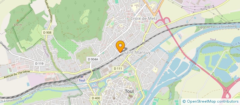 localisation de l'entreprise MONSIEUR NATHAN LANGLAIS  TOUL