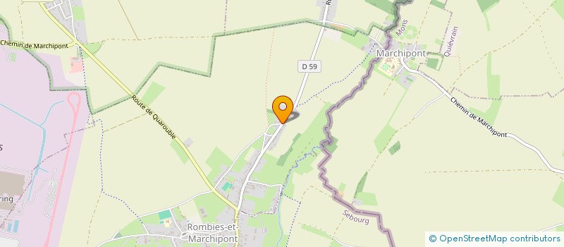 localisation de l'entreprise MONSIEUR NATHAN LEPRETRE  ROMBIES-ET-MARCHIPONT