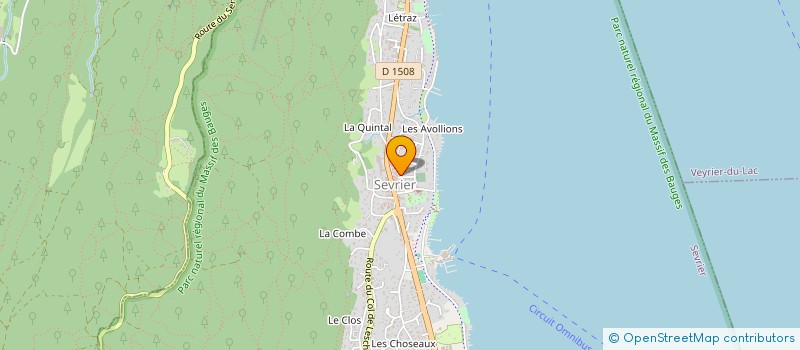 localisation de l'entreprise MONSIEUR NATHAN MAGNIN  SEVRIER