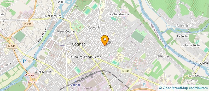 localisation de l'entreprise MONSIEUR NATHAN MARIE à COGNAC