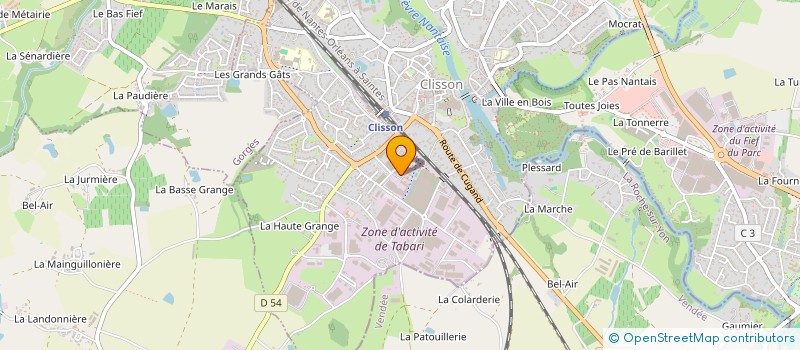 localisation de l'entreprise MONSIEUR NATHAN MARINIER à CLISSON