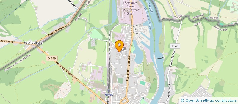 localisation de l'entreprise MONSIEUR NATHAN MARION  GIVET