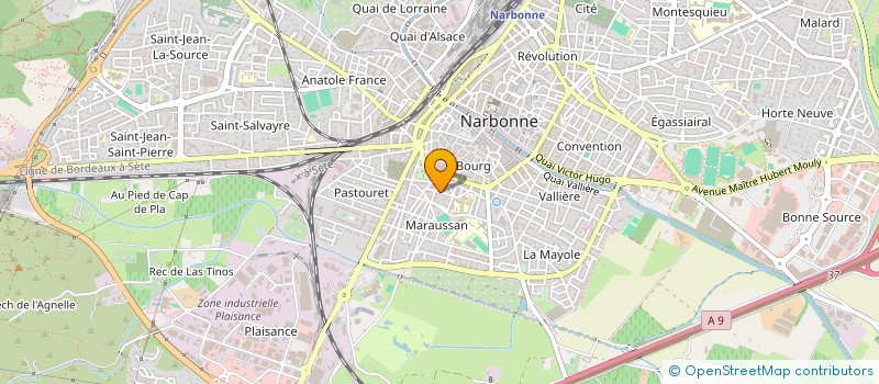 localisation de l'entreprise MONSIEUR NATHAN MINATI  NARBONNE