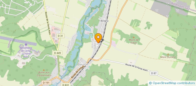 localisation de l'entreprise MONSIEUR NATHAN NICOLEAU  BAULNE