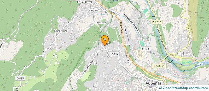 localisation de l'entreprise MONSIEUR NATHAN NIVON  AUBENAS