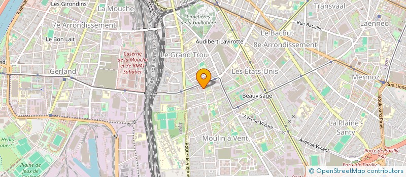 localisation de l'entreprise MONSIEUR NATHAN PARIAUD  VENISSIEUX