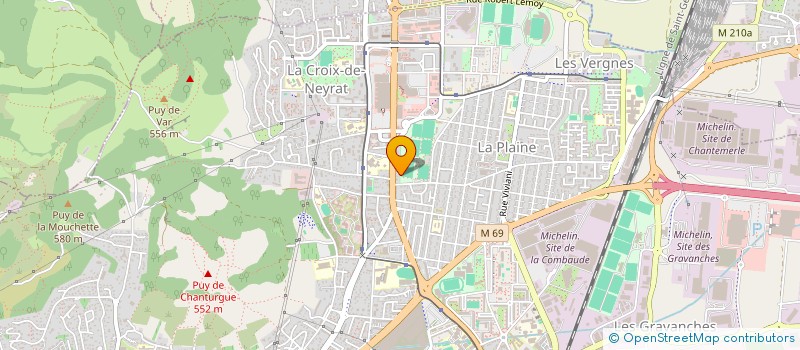 localisation de l'entreprise MONSIEUR NATHAN PELLISSIER  CLERMONT-FERRAND