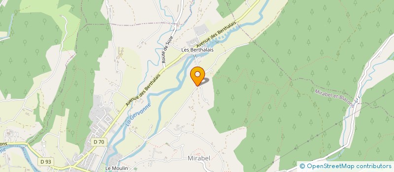 localisation de l'entreprise MONSIEUR NATHAN POLLET  MIRABEL-ET-BLACONS