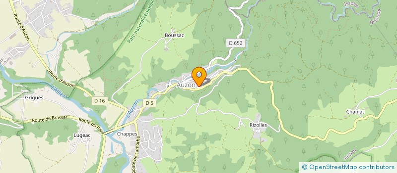 localisation de l'entreprise MONSIEUR NATHAN PONTVIANNE  AZERAT