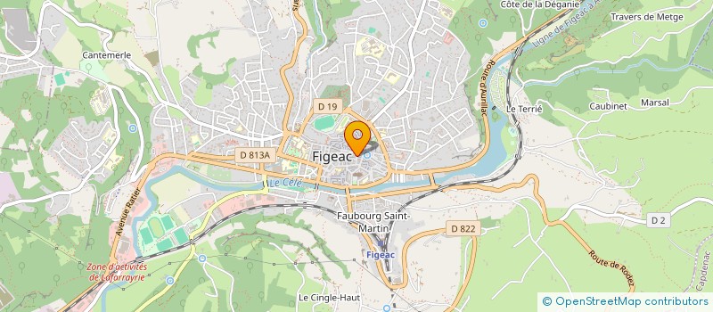 localisation de l'entreprise MONSIEUR NATHAN PROVOT  FIGEAC