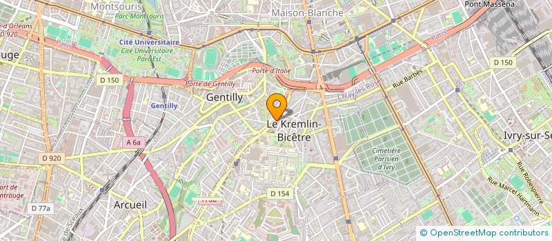 localisation de l'entreprise MONSIEUR NATHAN RAZAFINDRATSIMA  LE KREMLIN-BICETRE