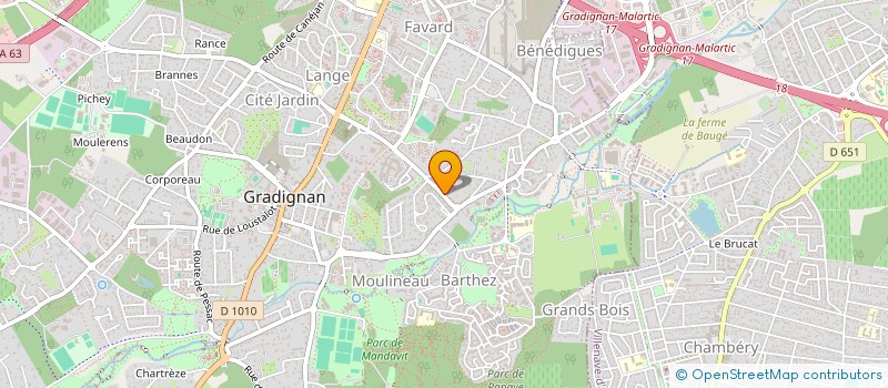 localisation de l'entreprise MONSIEUR NATHAN REDIN  GRADIGNAN
