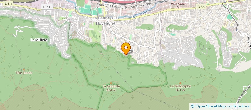 localisation de l'entreprise MONSIEUR NATHAN REICHART  LA PENNE-SUR-HUVEAUNE