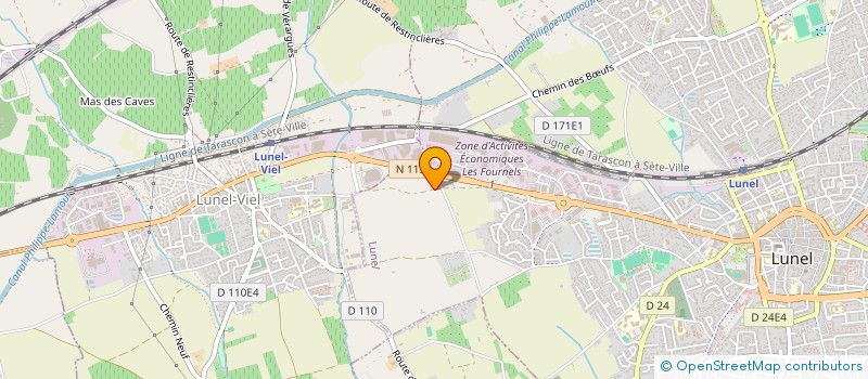 localisation de l'entreprise MONSIEUR NATHAN RICHARD  LUNEL