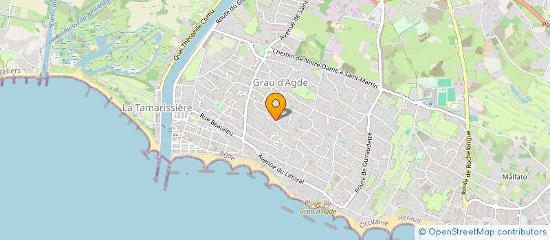 localisation de l'entreprise MONSIEUR NATHAN RURIACK  AGDE