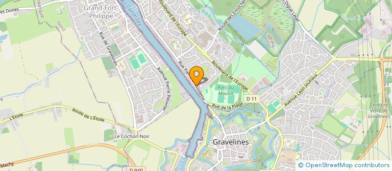 localisation de l'entreprise MONSIEUR NATHAN SCHAWLL  GRAVELINES